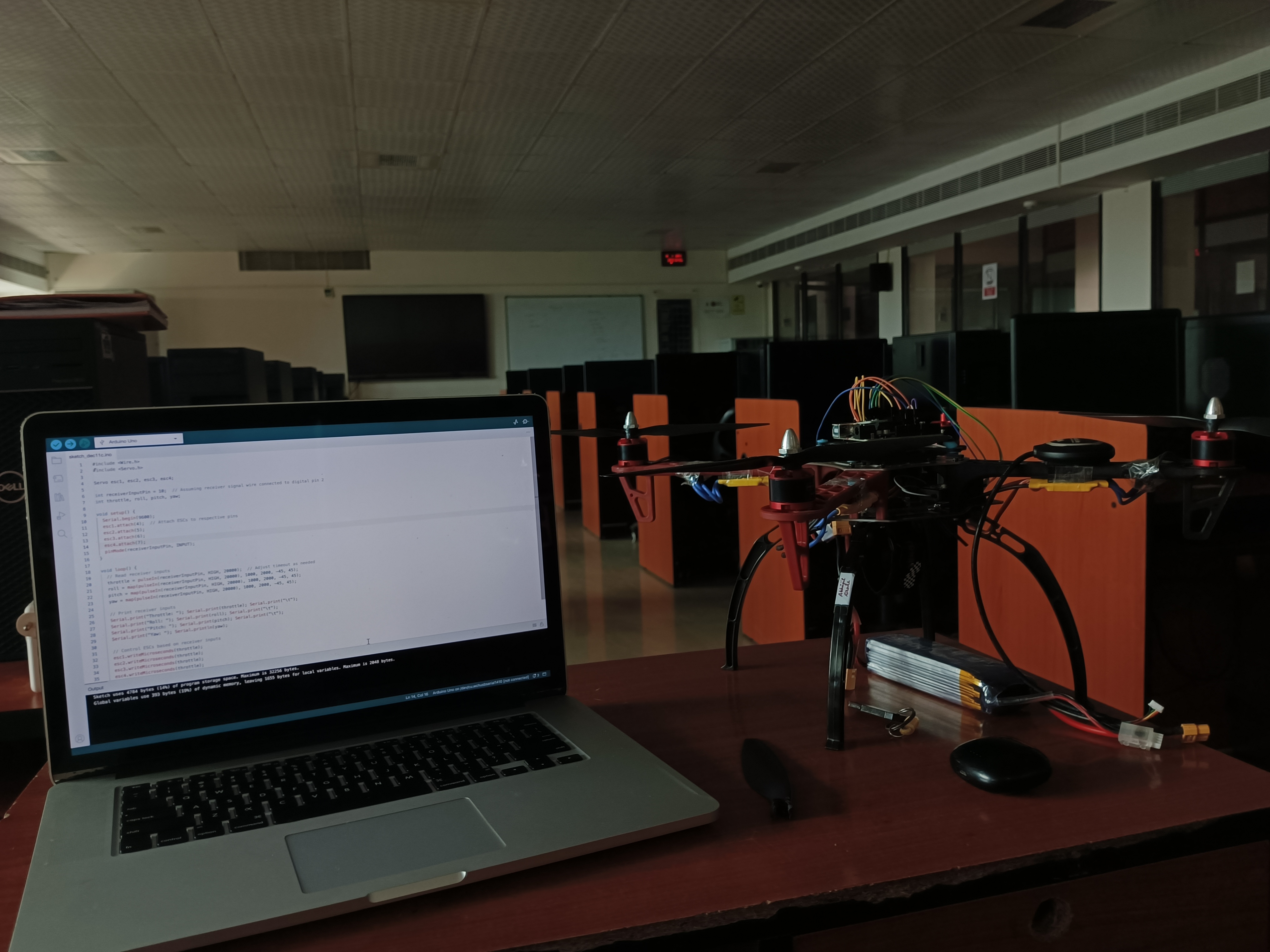 The UAV made by the author